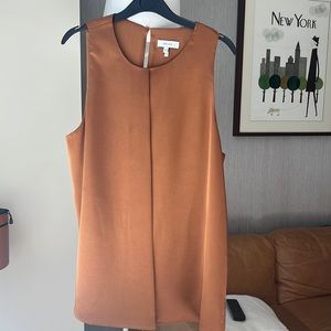 Reiss USA size 6 sleeveless Blouse bronze color